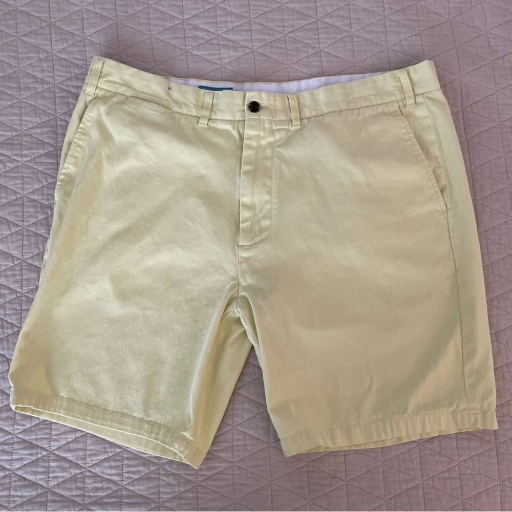 CASTAWAY NANTUCKET ISLAND CISCO SHORT STRETCH TWILL NEON YELLOW Size 38 $89.50 - Picture 5 of 8